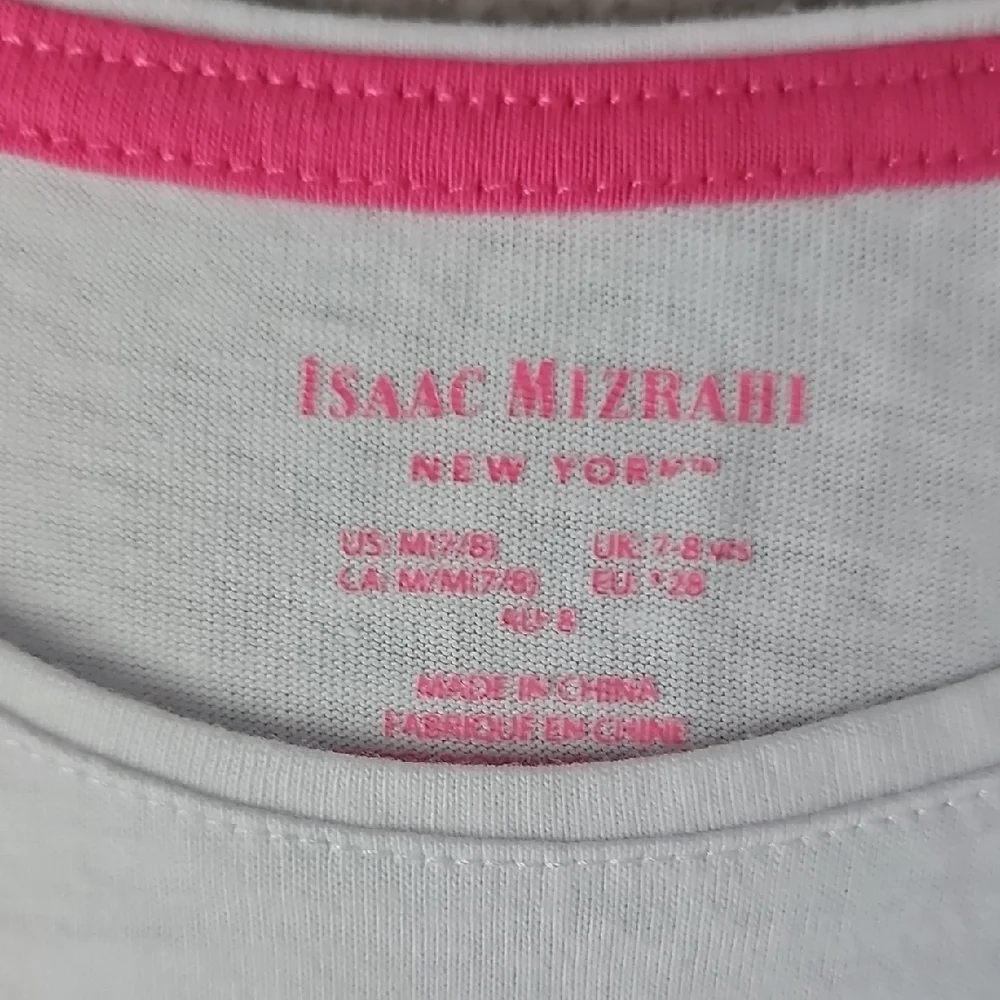 Isaac Mizrahi White Girls Rainbow Top - Picture 2 of 2
